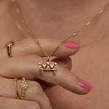 Vintage lovers bench charm 9ct gold