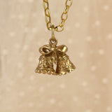 Vintage Wedding bell charm in 9ct gold