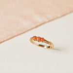 9ct vintage coral ring 