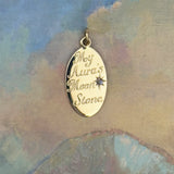 Round Faceted Momento Pendant – Bespoke and Hand Engraved with the Words That Mean The Most