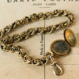 One of a kind antique treasured bracelet with a locket 