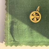 Antique 15ct Gold Clover Charm