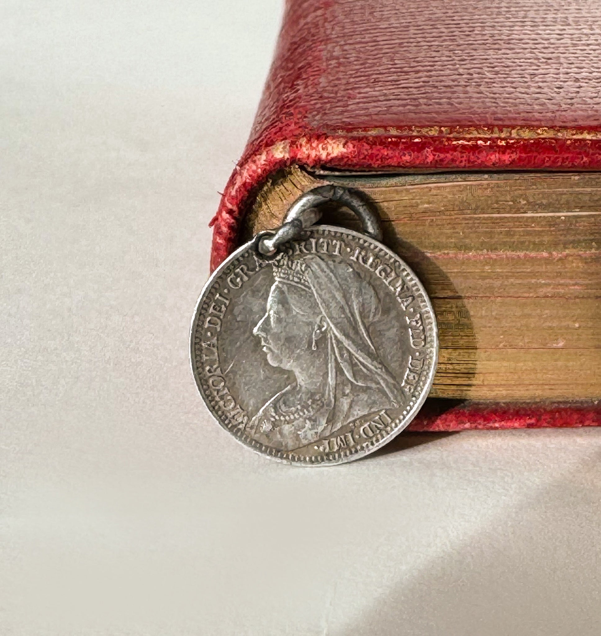 Victorian love token threepence 