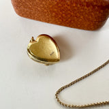 Unique heart locket in 9ct gold 
