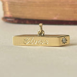 The Heirloom T Bar, Solid Gold & Diamond