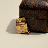 Cigarette Pack Vintage Charm, 9ct Gold.