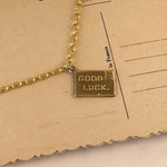 Vintage good luck envelope 9ct gold charm 