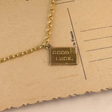 Vintage good luck envelope 9ct gold charm 