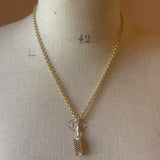 Hairbrush, Vintage 9ct Gold Charm