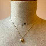 Engraved Vintage Heart Pendant Charm | 9ct Gold