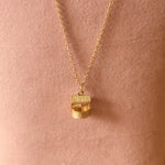 Wishing well charm in 9ct yellow gold vintage 