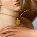 in god we trust antique gold charm 