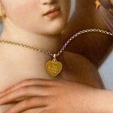 in god we trust antique gold charm 