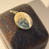 Personalised Gold Locket. Traditionally Hand Engraved.  9ct & 14ct Gold