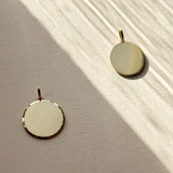 Round Faceted Momento Pendant – Bespoke and Hand Engraved with the Words That Mean The Most