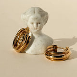 3 Hoop Vintage Earring, 9ct Gold