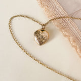 Antique Heart Locket, 9ct Gold