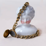 Victorian antique gold locket bracelet