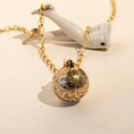 Vintage round ball locket 9ct gold 