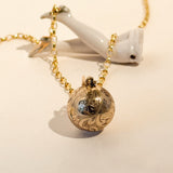 Vintage round ball locket 9ct gold 