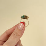 Statement vintage gold ring 