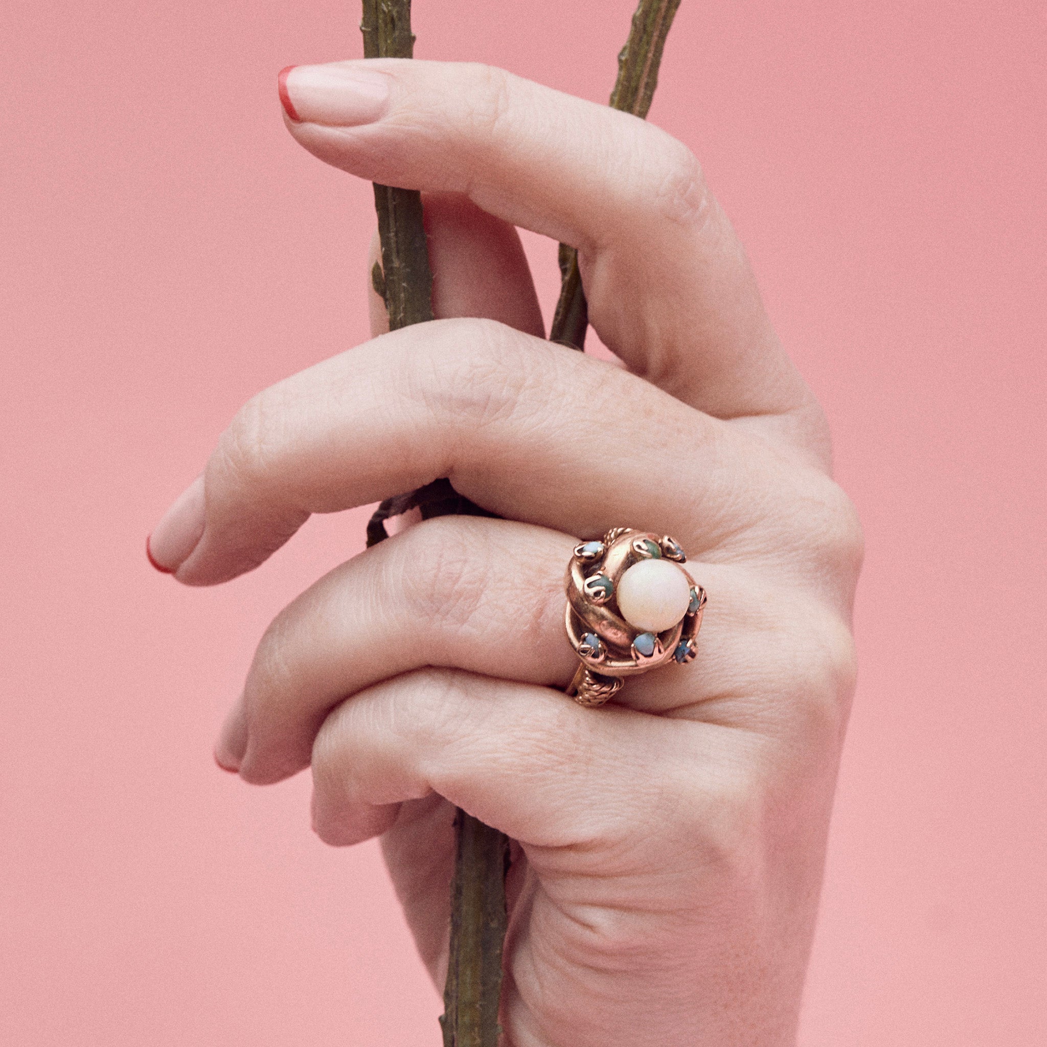 Vintage Gold Cocktail Rings Summer Style Florenceandnell