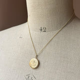 Round Vintage Engraved Locket | 9ct Gold