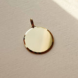 Round Faceted Momento Pendant – Bespoke and Hand Engraved with the Words That Mean The Most