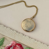 Round Vintage Engraved Locket | 9ct Gold