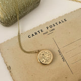 Round Vintage Engraved Locket | 9ct Gold
