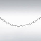 Large Oval Belcher Chain, Sterling Silver