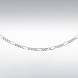 Figaro Chain, Sterling Silver