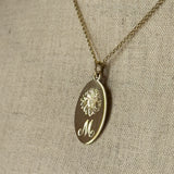 Custom Flower Pendant - Traditionally Hand Engraved