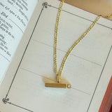 The Heirloom T Bar, Solid Gold & Diamond
