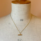 The Heirloom T Bar, Solid Gold & Diamond