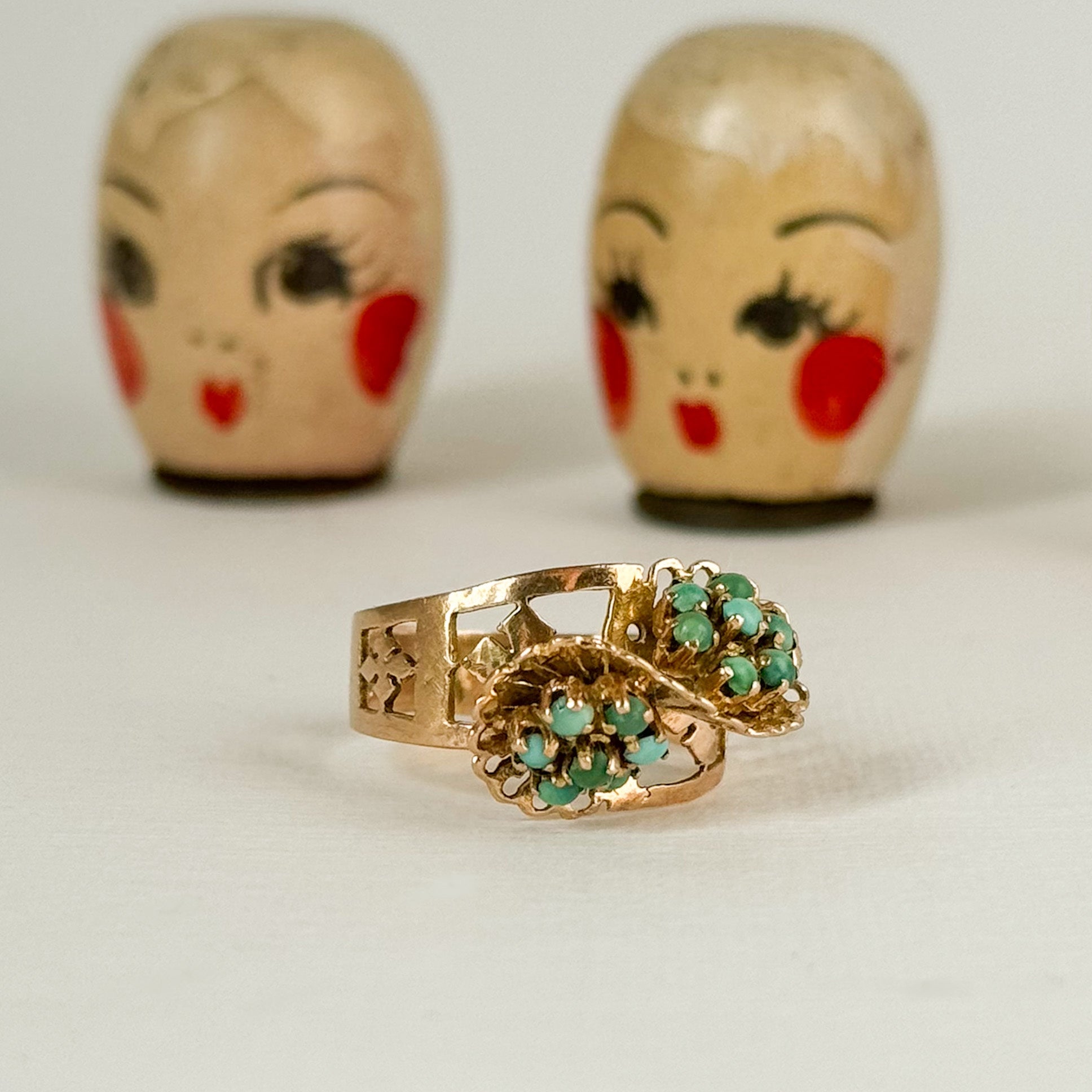 Unique mid century vintage ring 