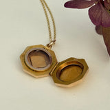 Antique 10ct Gold Turquoise Star-Set Locket.