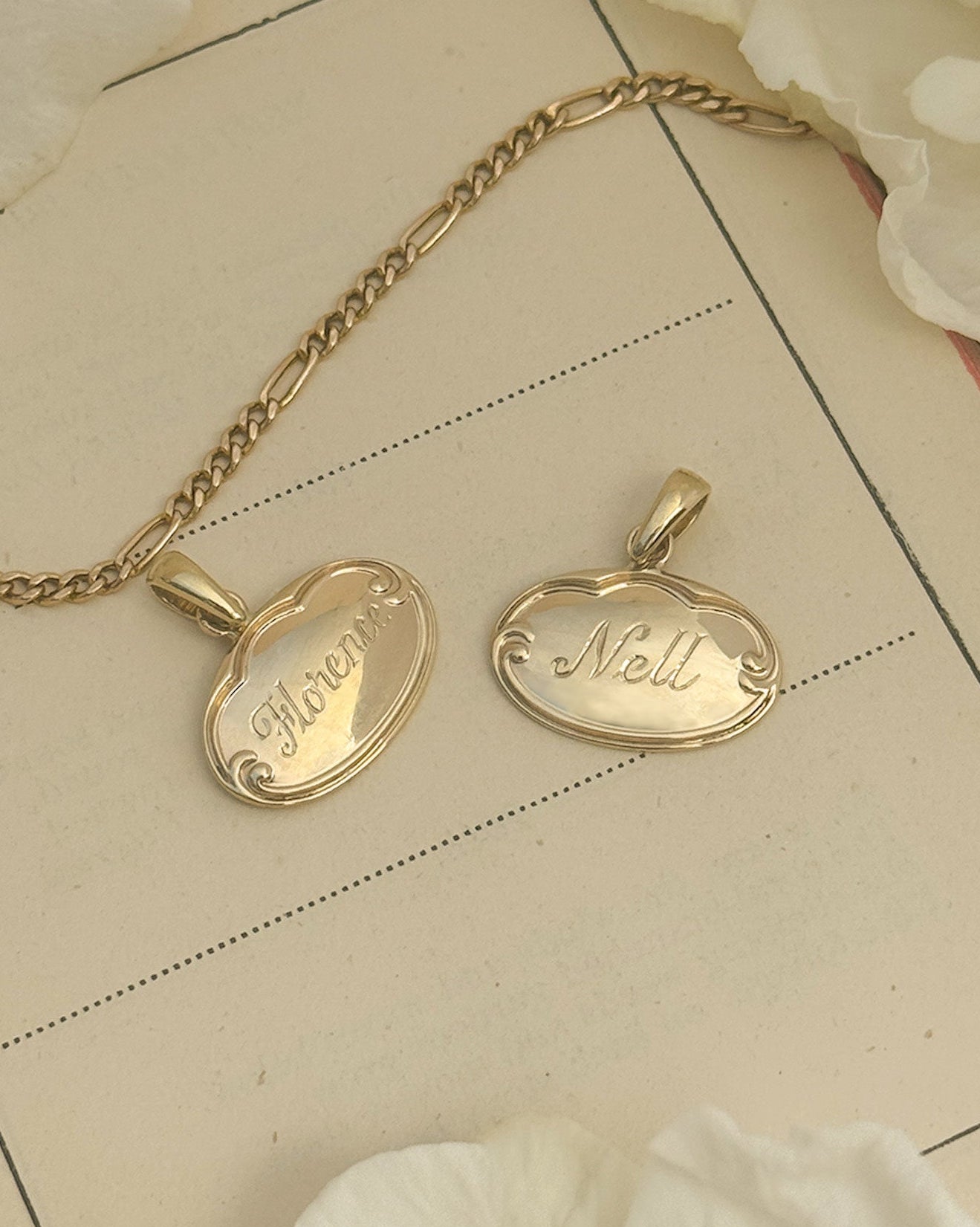 Heirloom Solid Gold Name necklace 