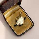 Personalised Gold Locket. Traditionally Hand Engraved.  9ct & 14ct Gold