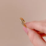One of a kind vintage diamond boat rings 