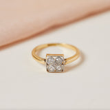 Antique Edwardian diamond ring in 18ct gold 