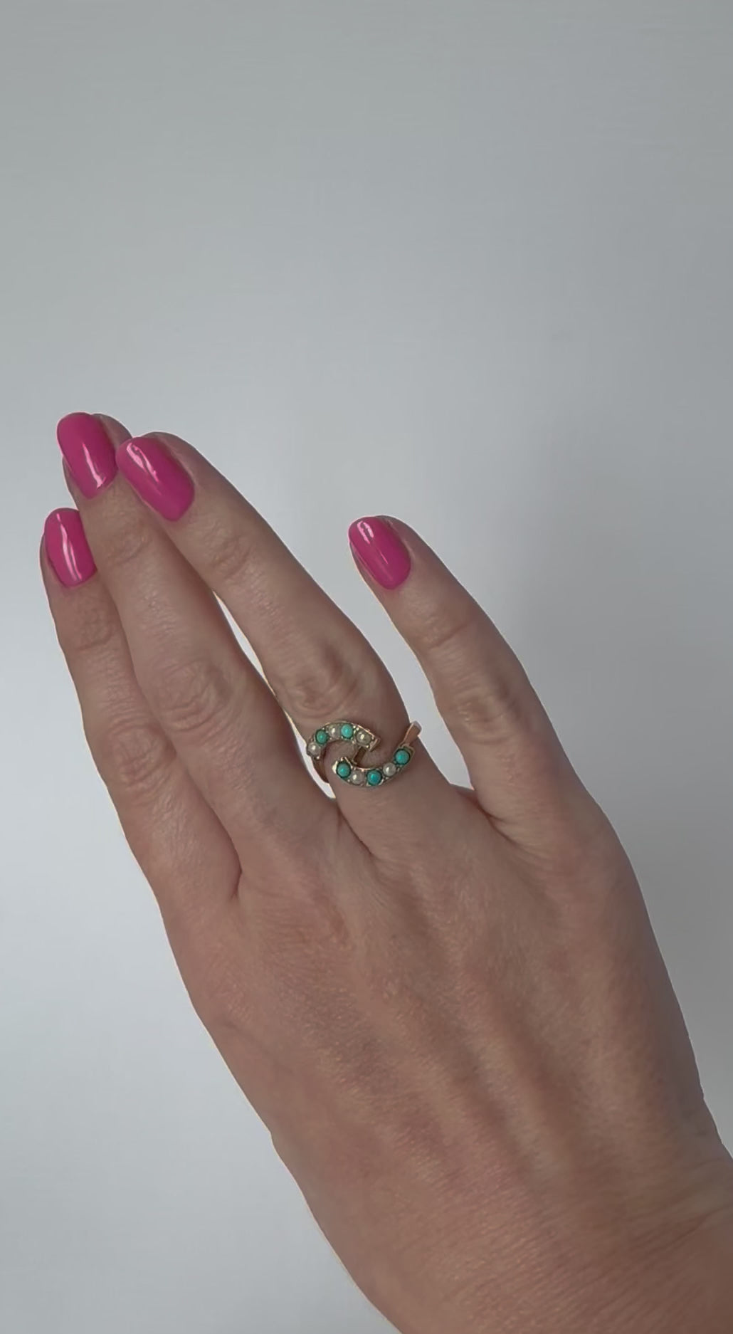 Vintage Unique Turquoise Ring 