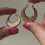 Striking and statement vintage hoop earrings 
