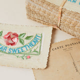 Embroidered Silk ‘Sweetheart’ Vintage Postcard