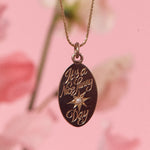 Personalised hand engraved pendant 